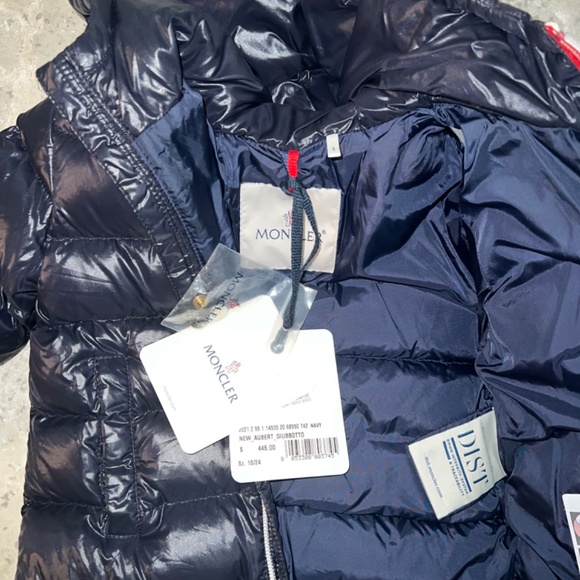 Moncler NEW AUBERTGIUBBOTTO NAVY DOWN JACKET FOR BOYS - Picture 4 of 5